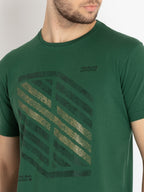 Mens Printed Round Neck T-shirt