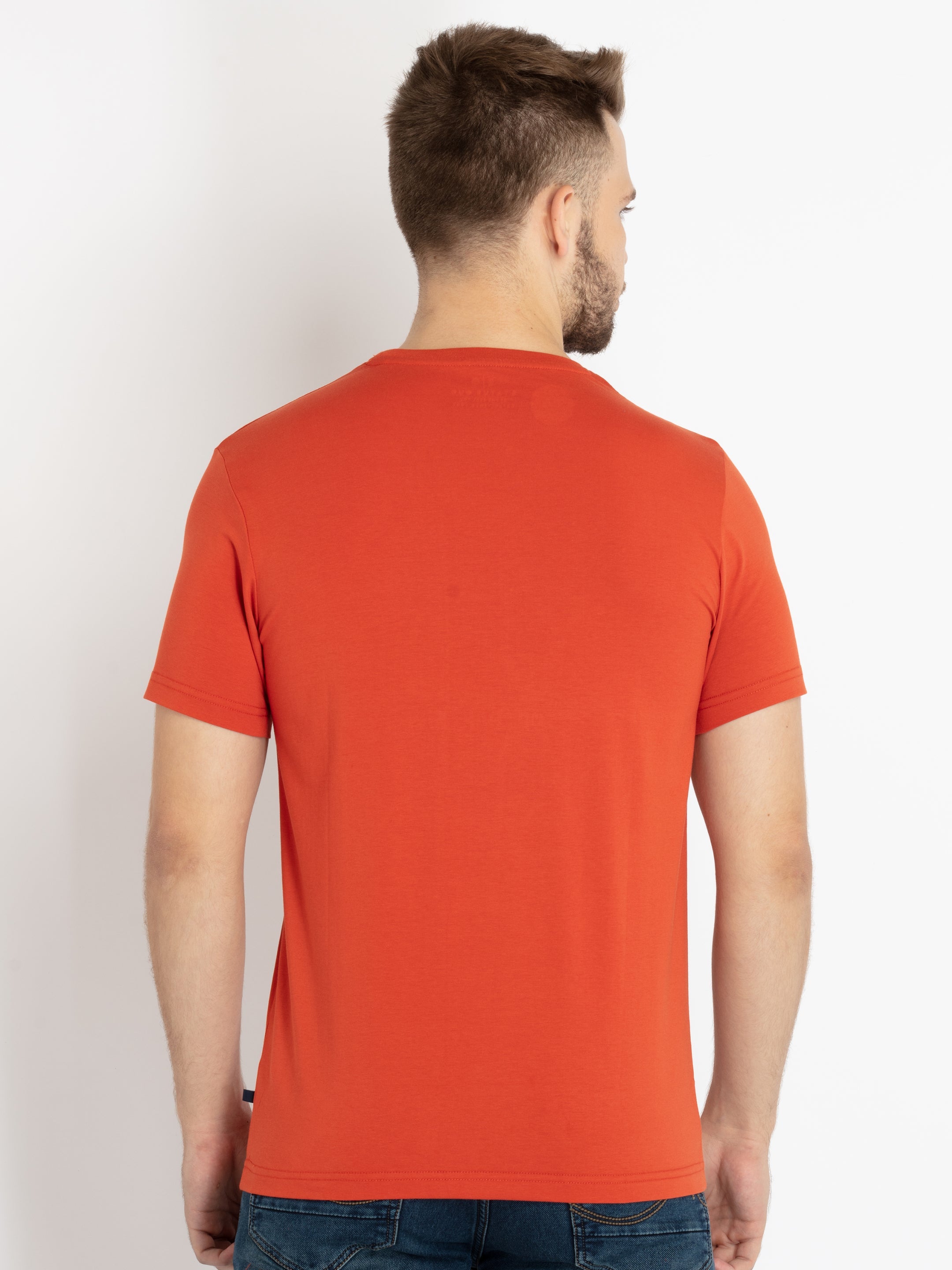 Mens Printed Round Neck T-shirt