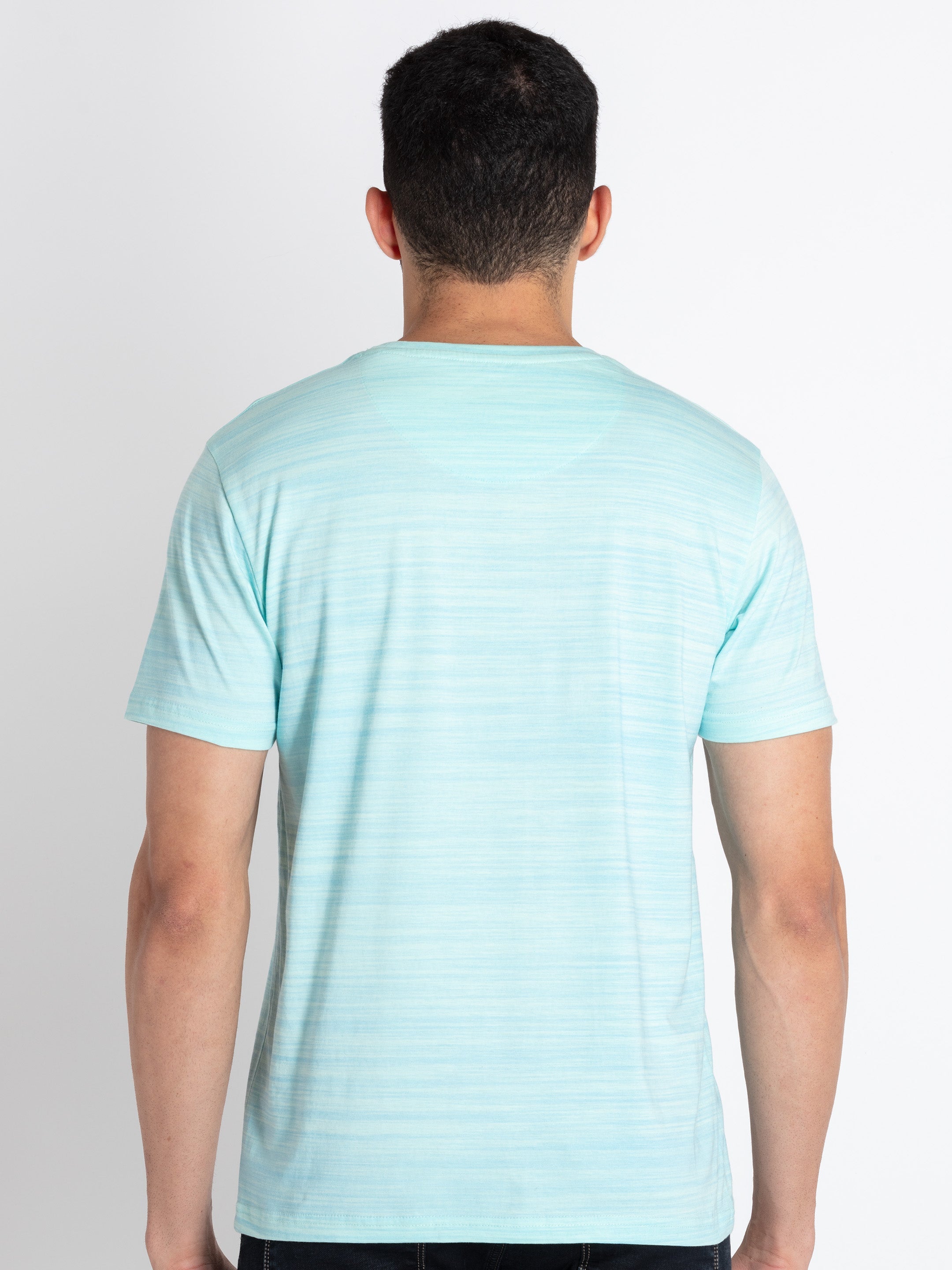Mens All Over Printed Round Neck T-Shirt