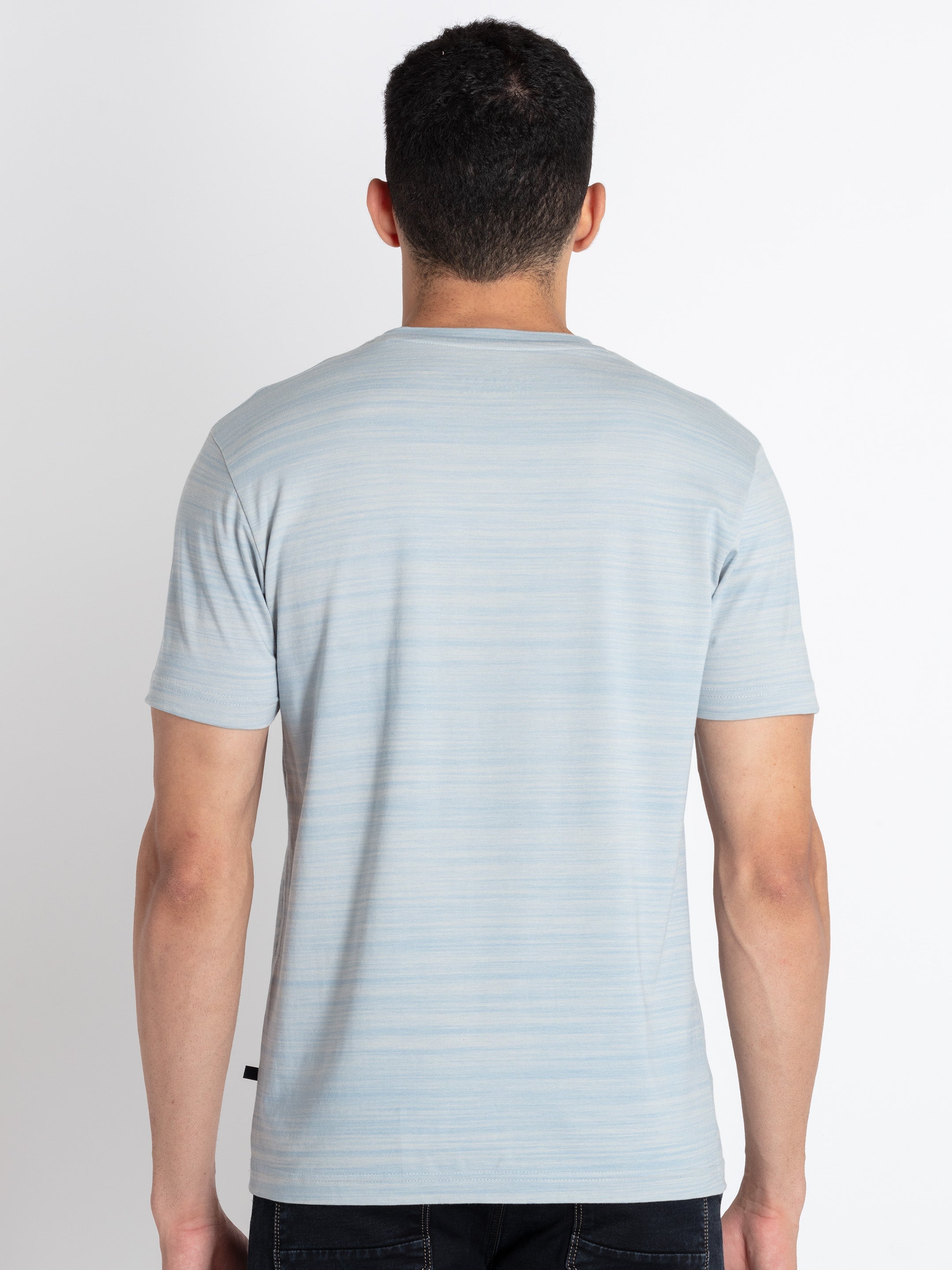 Mens All Over Printed Round Neck T-Shirt