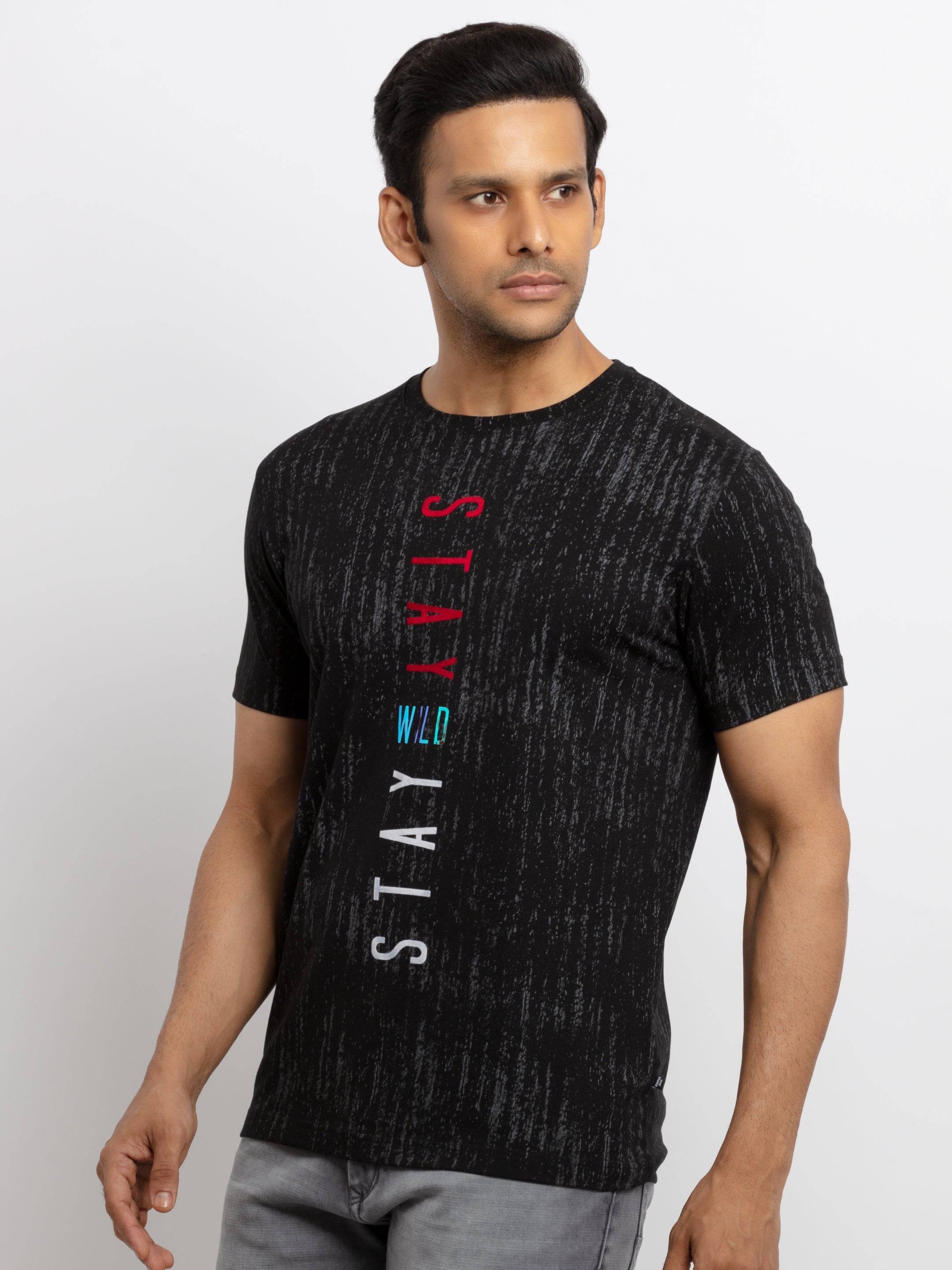 Mens All Over Printed  Round Neck T-shirt