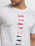 Mens Printed Round Neck Tshirt