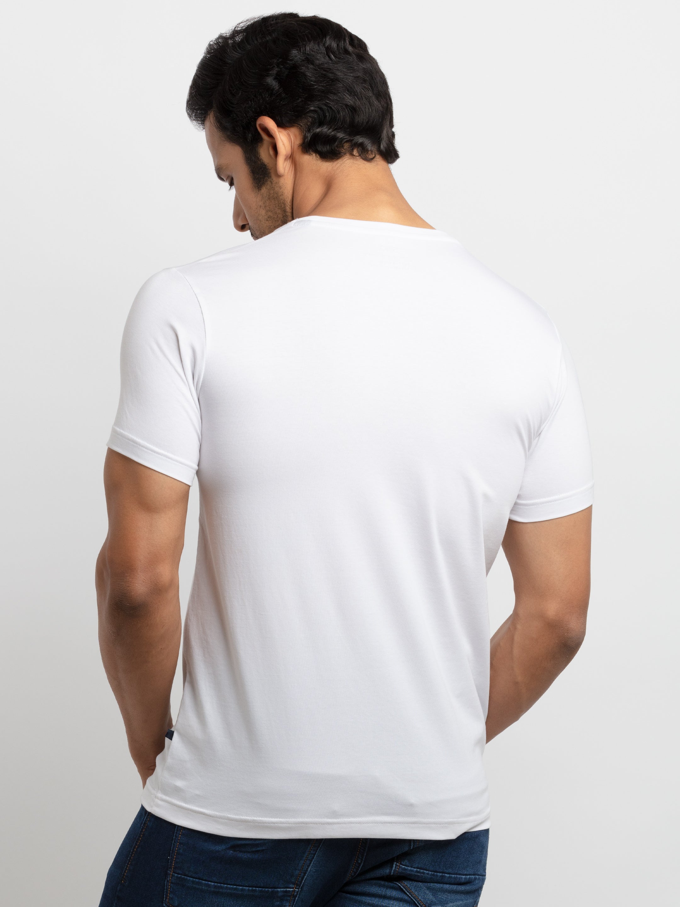 Mens Printed Round Neck T-shirt