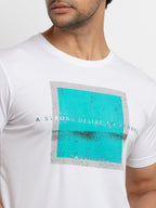 Mens Printed Round Neck T-shirt