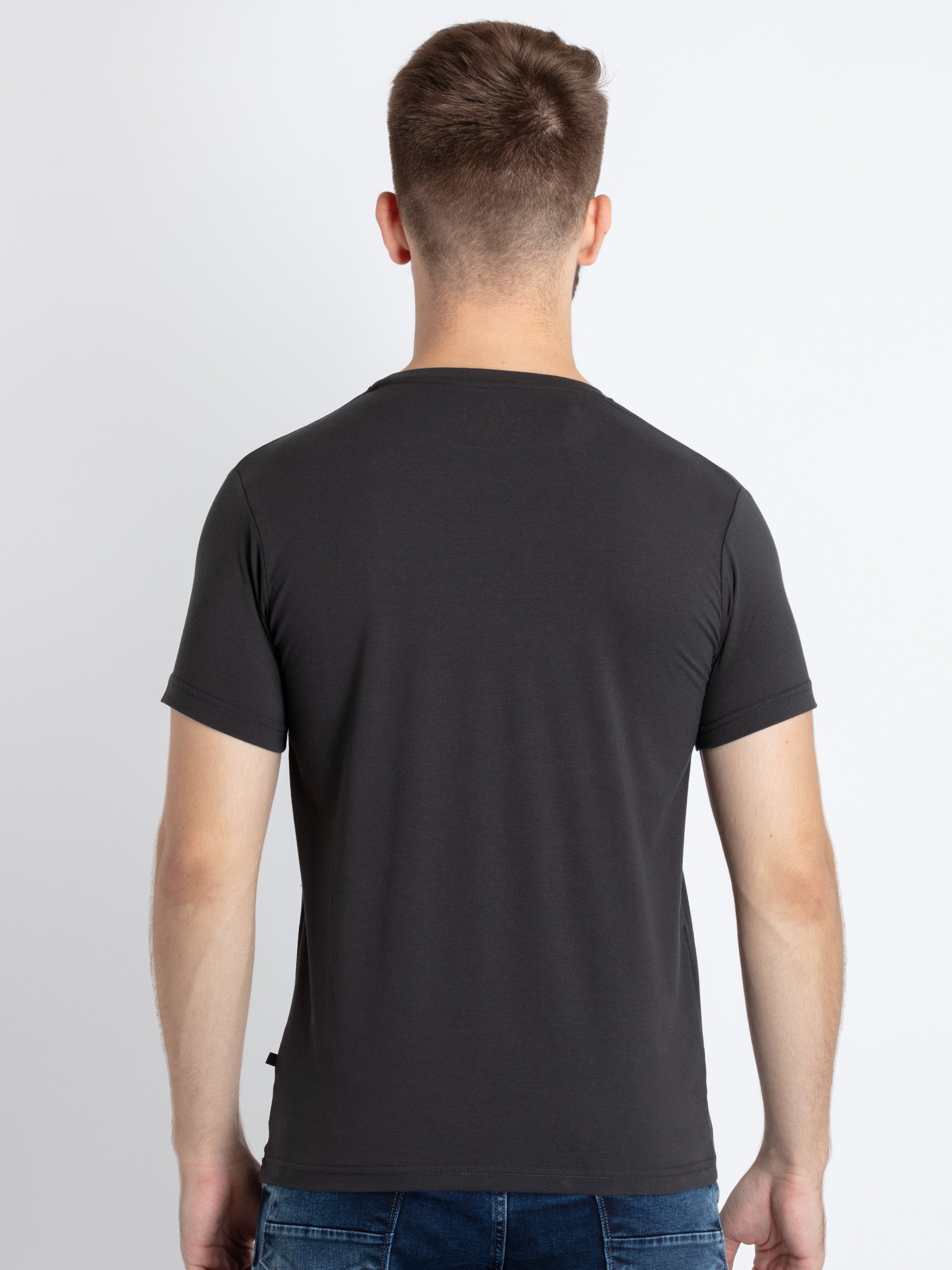 Mens Printed Round Neck T-Shirt