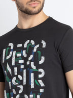 Mens Printed Round Neck T-Shirt