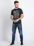 Mens Printed Round Neck T-Shirt