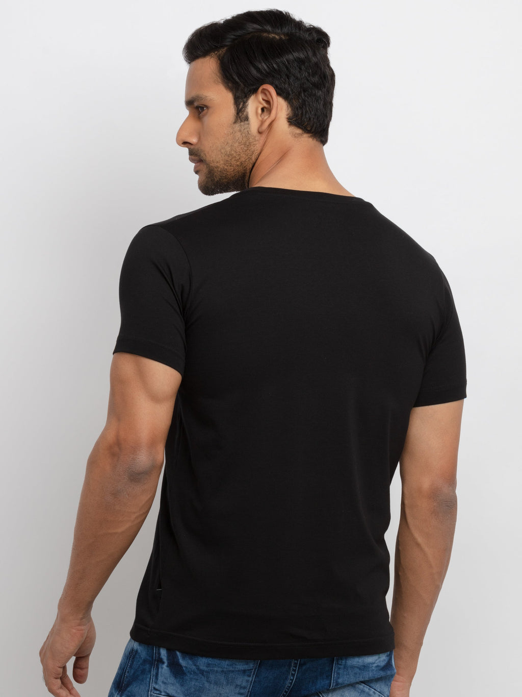 Mens Printed Round Neck T-shirt