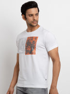 Mens Printed Round Neck T-shirt
