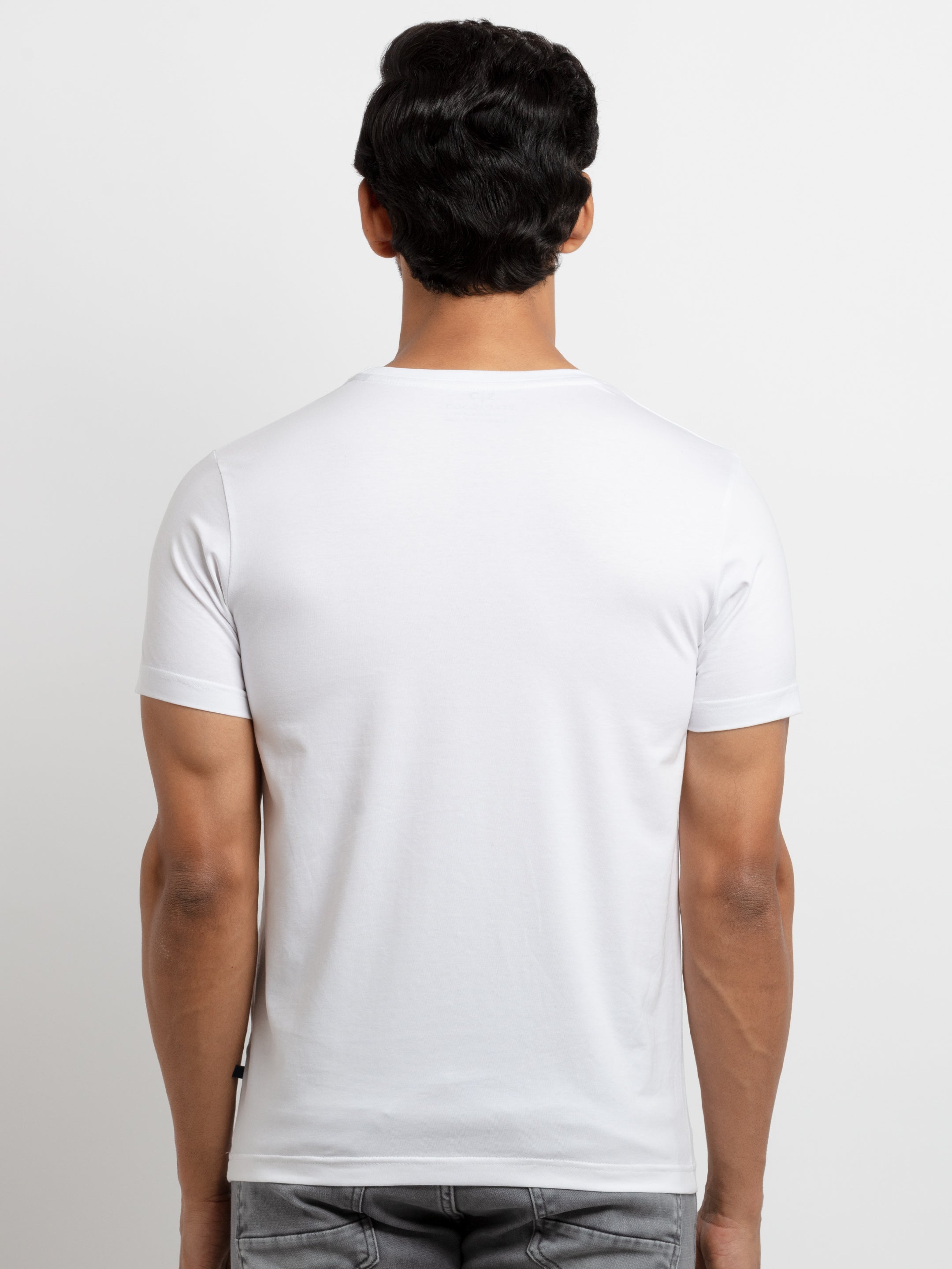 Mens Printed Round Neck T-shirt