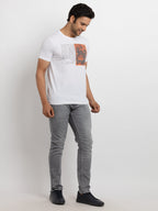 Mens Printed Round Neck T-shirt