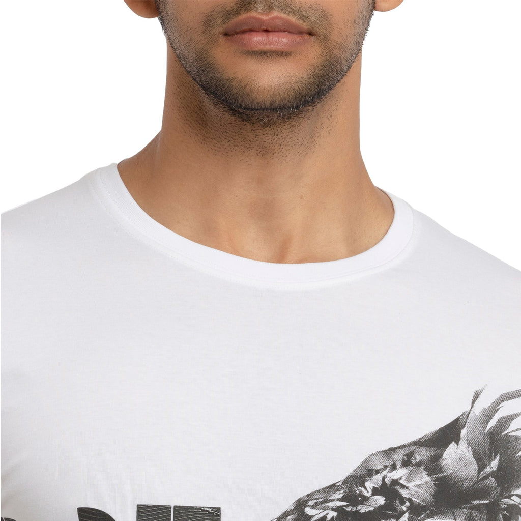 Mens Printed  Round Neck T-shirt