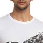 Mens Printed  Round Neck T-shirt