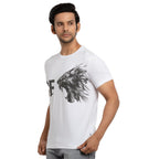 Mens Printed  Round Neck T-shirt