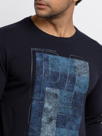 Mens Printed Full Sleeves T-shirt