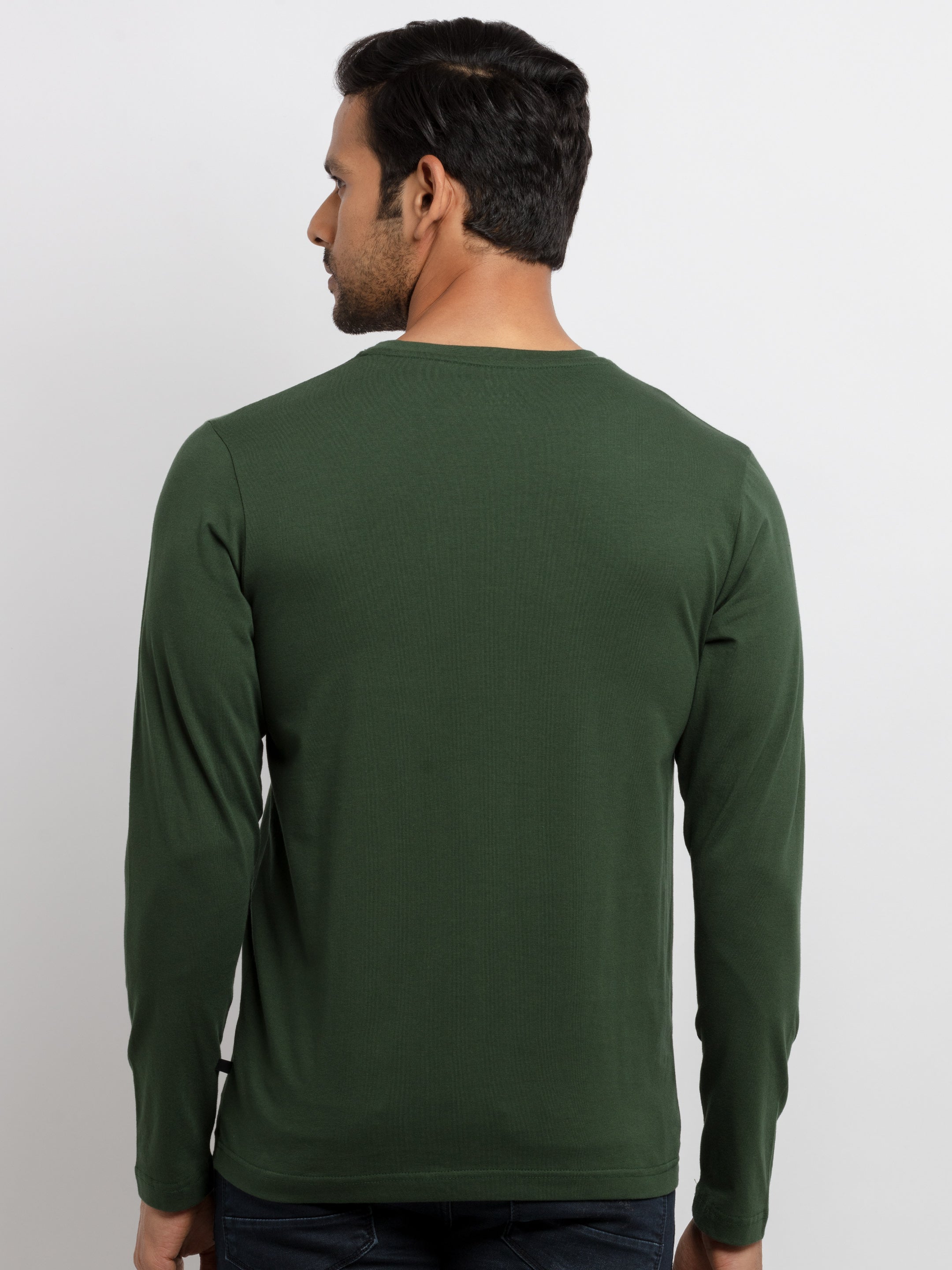Mens Printed Full Sleeves T-shirt