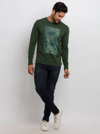 Mens Printed Full Sleeves T-shirt