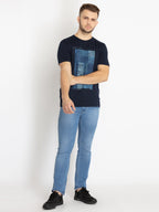 Mens Printed Round Neck T-shirt