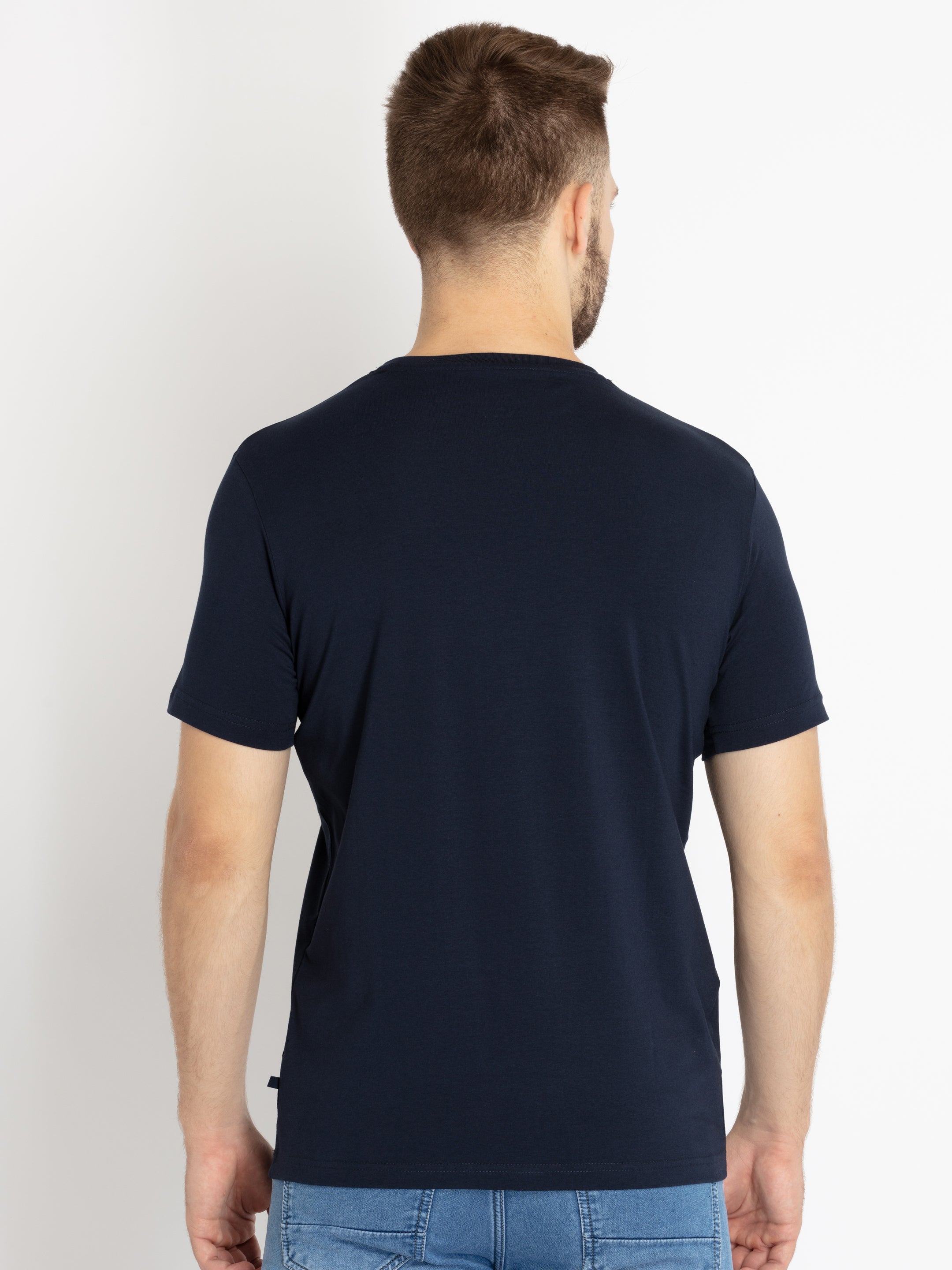Mens Printed Round Neck T-shirt
