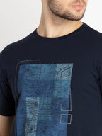 Mens Printed Round Neck T-shirt