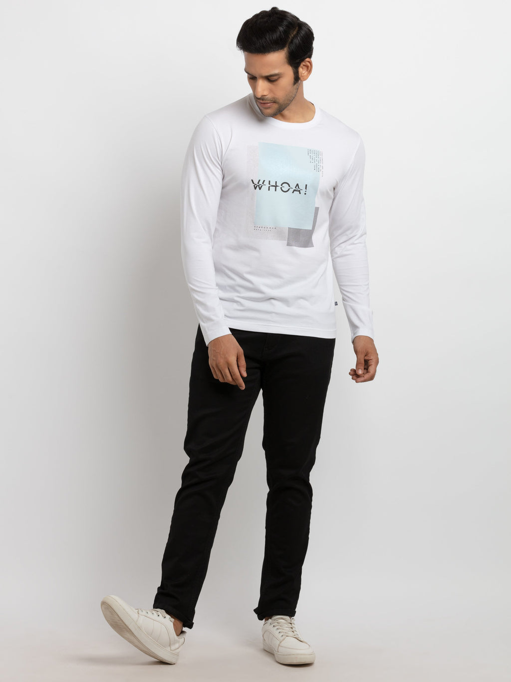 Mens Printed Full Sleeves T-shirt