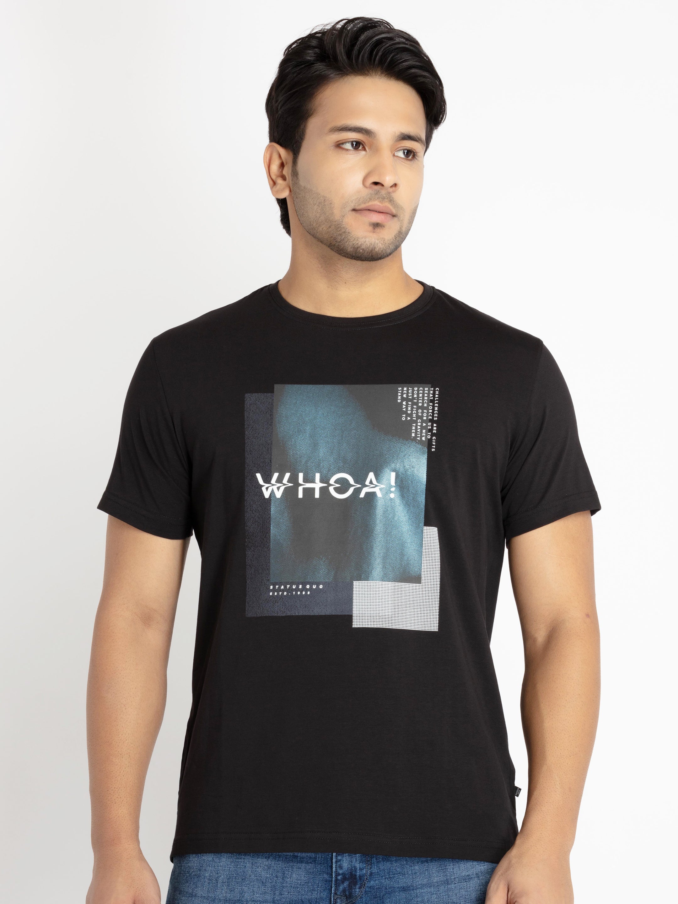 Status Quo |Men's Solid T-shirt - S, M, L, XL, XXL