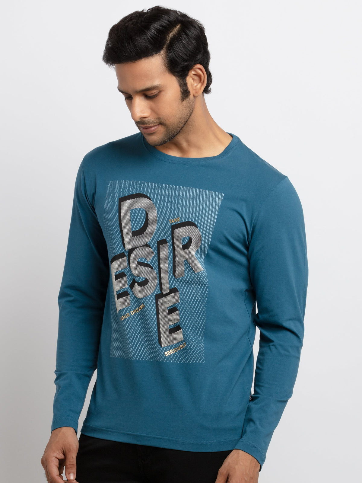 Mens Printed Full Sleeves T-shirt