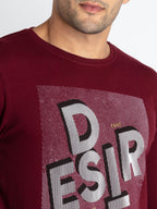 Mens Printed Round Neck T-Shirt
