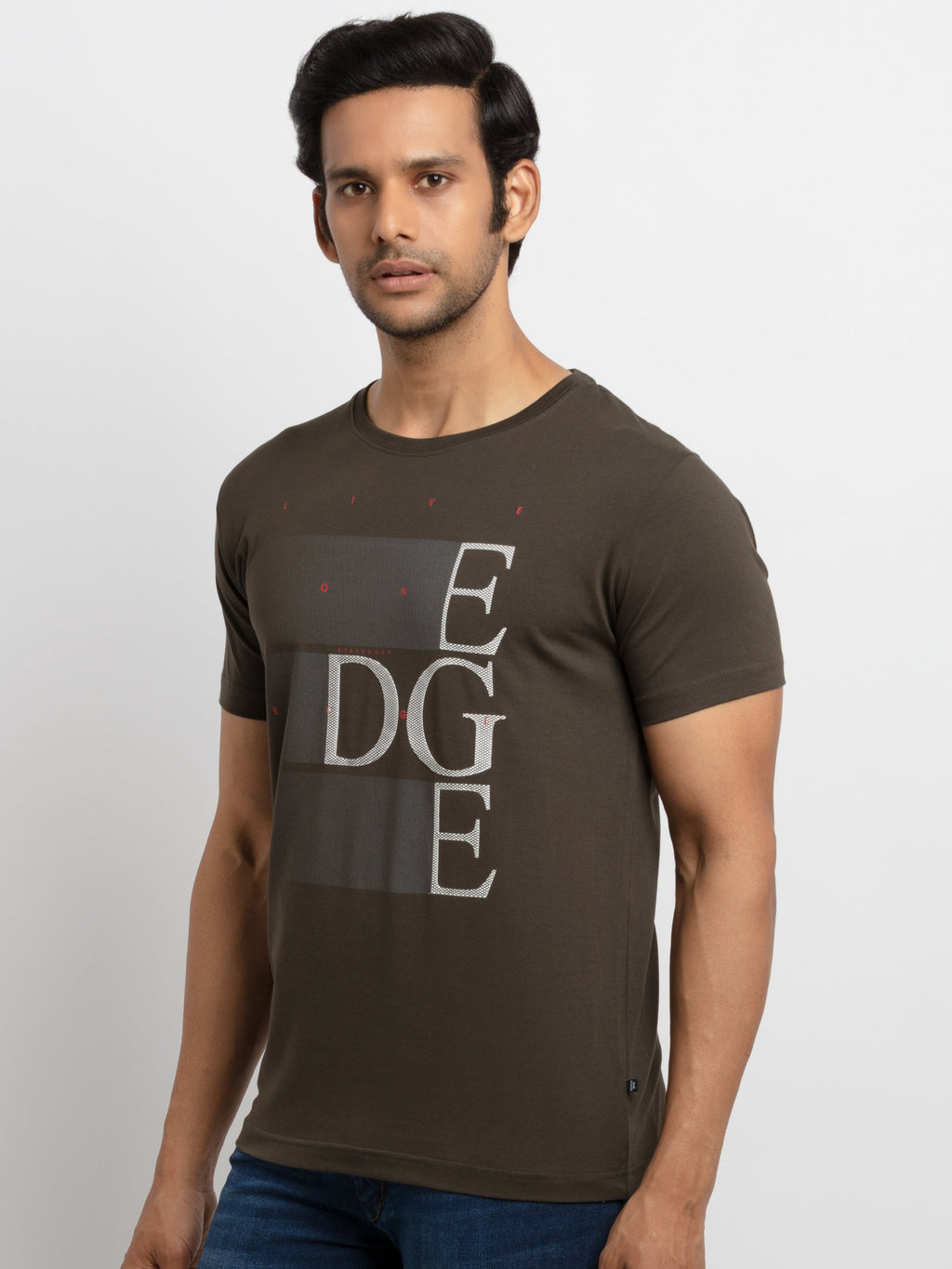 Mens Printed Round Neck T-shirt