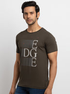 Mens Printed Round Neck T-shirt