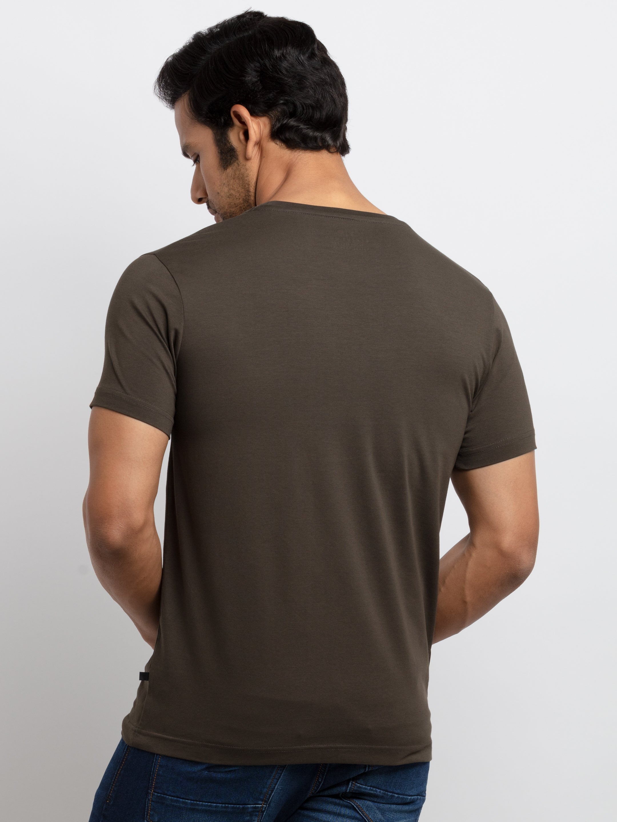 Mens Printed Round Neck T-shirt