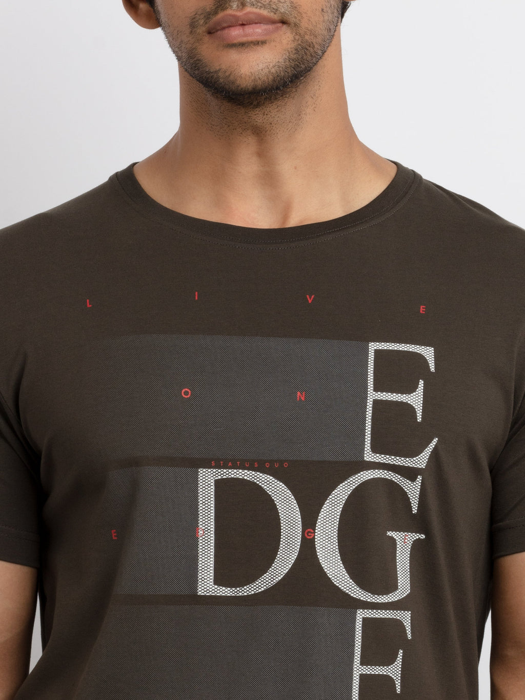 Mens Printed Round Neck T-shirt