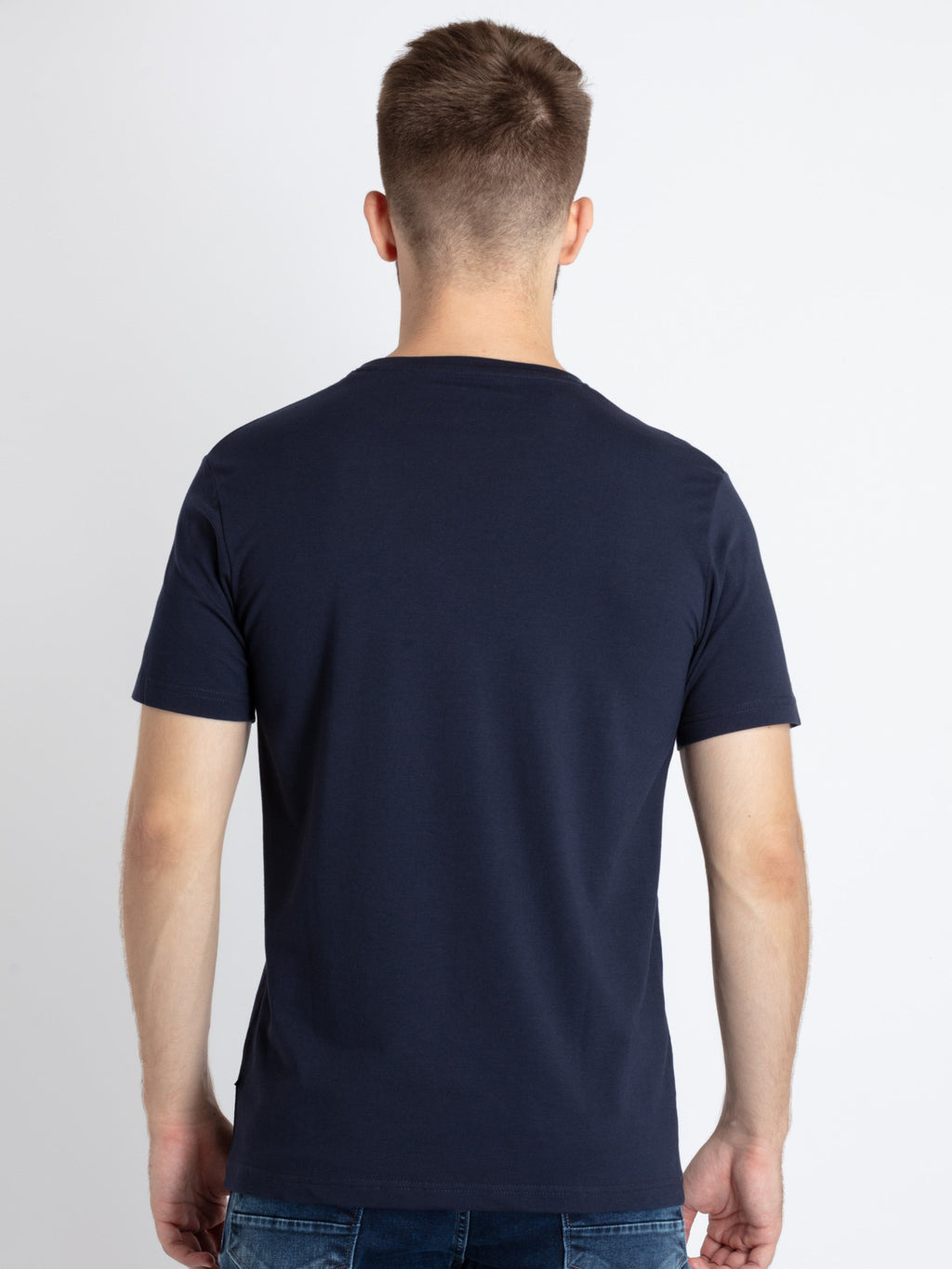 Mens Printed Round Neck T-Shirt