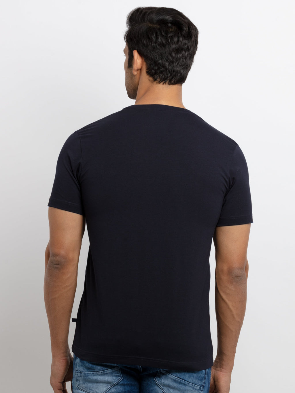 Mens Printed  Round Neck T-shirt