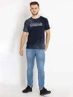 Mens Printed Round Neck T-shirt