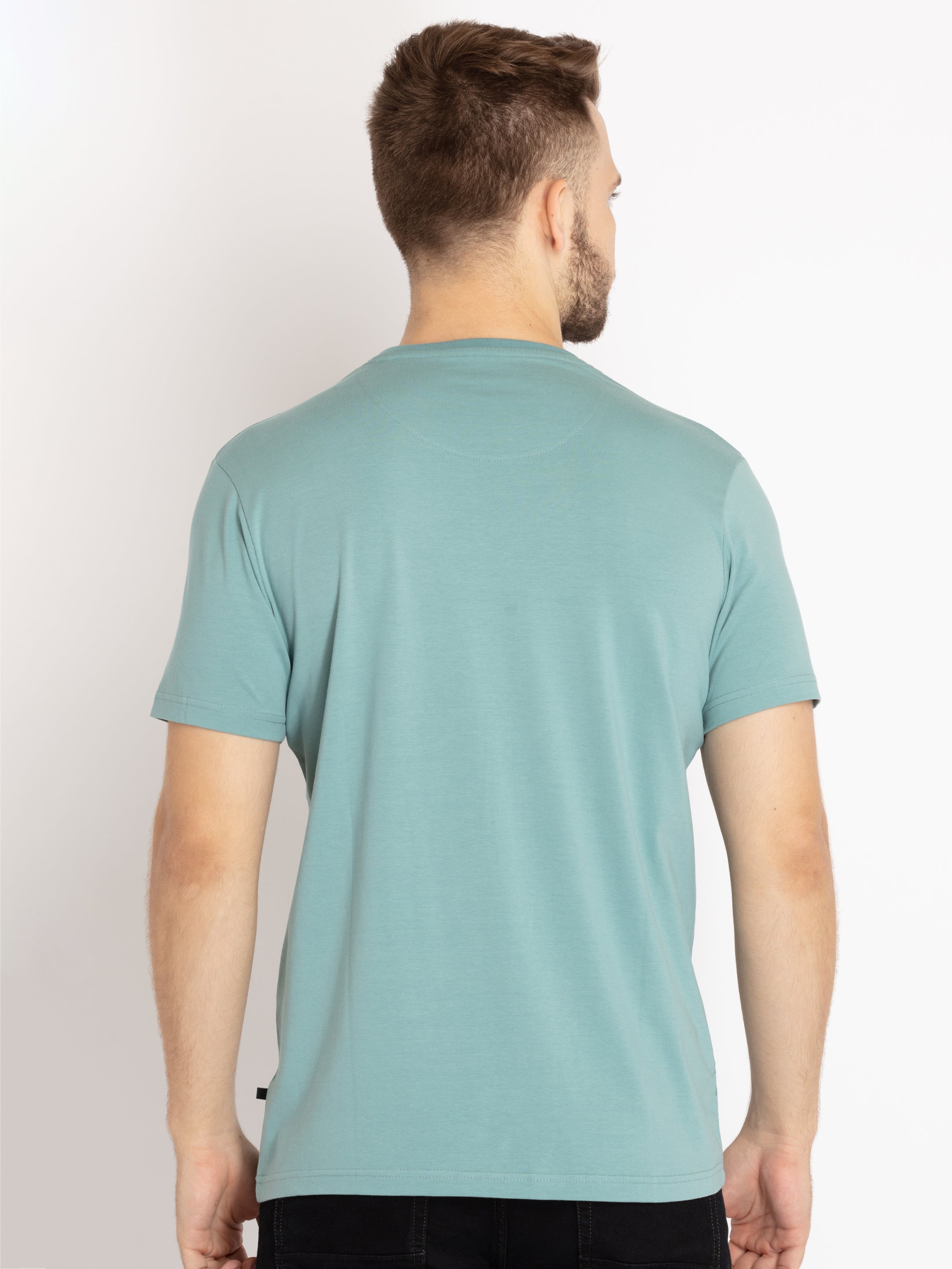 Mens Printed Round Neck T-shirt