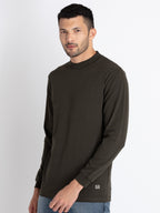 Mens Solid Round Neck T-Shirt