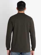 Mens Solid Round Neck T-Shirt