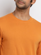 Mens Solid Full Sleeves T-Shirt