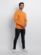 Mens Solid Full Sleeves T-Shirt