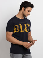 Mens Printed Round Neck Tshirt