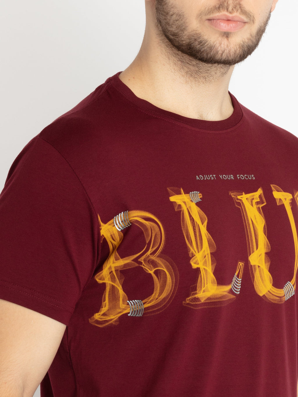 Mens Printed Round Neck T-shirt