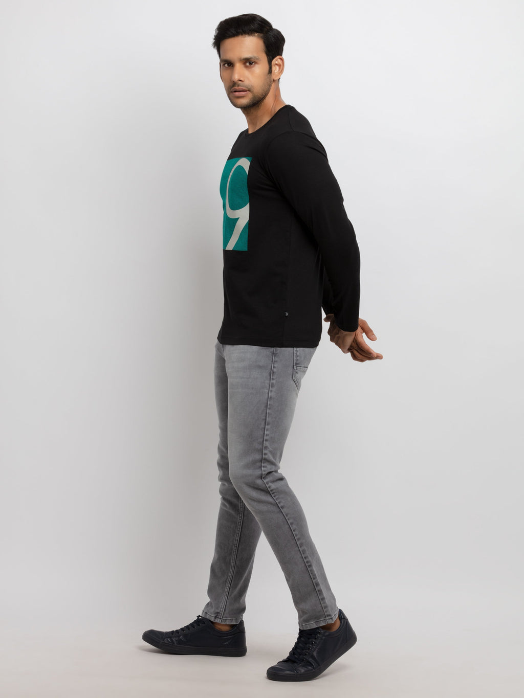 Mens Printed Full Sleeves T-shirt