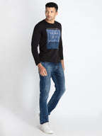 Mens Printed Round Neck T-Shirt