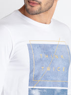 Mens Printed Round Neck T-Shirt