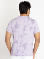 Mens Front Printed Round Neck T-shirt