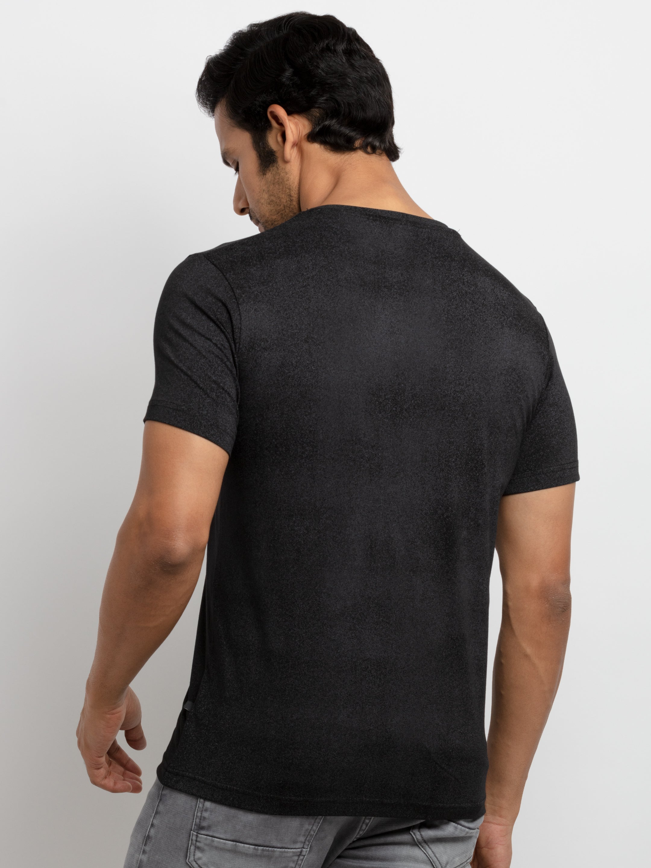 Mens All Over Printed Round Neck T-shirt