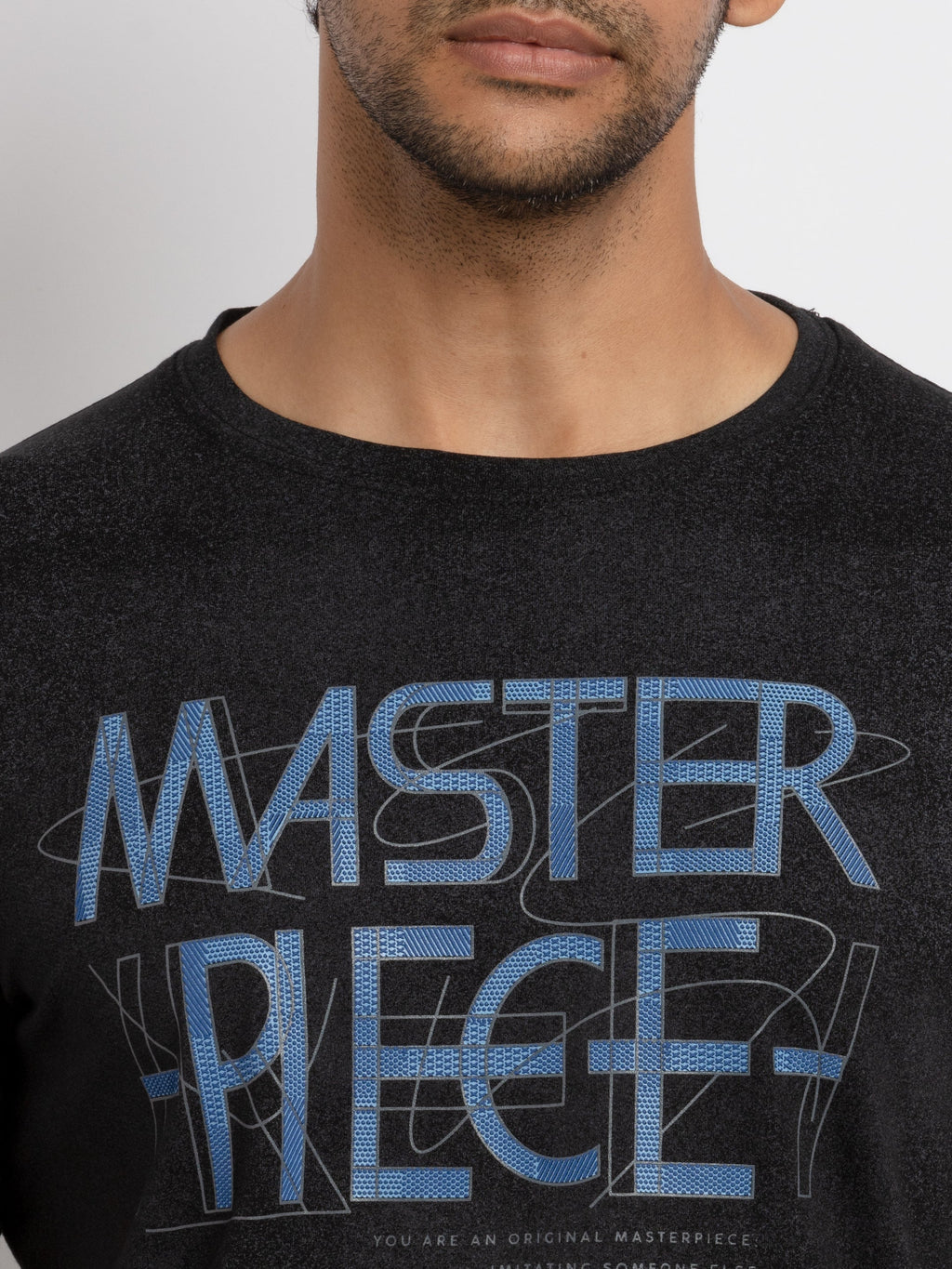 Mens All Over Printed Round Neck T-shirt