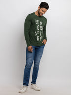 Mens Printed Full Sleeves T-shirt