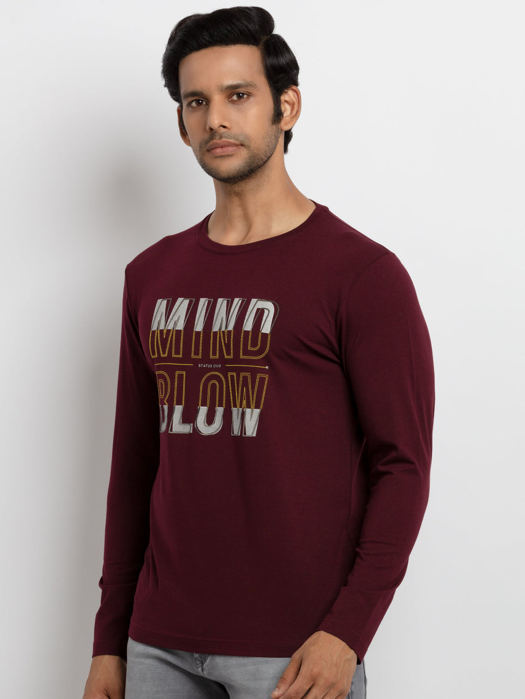 Mens Printed Full Sleeves T-shirt